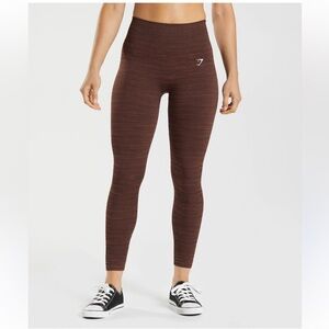 Gymshark Seamless Leggings in Rich Brown